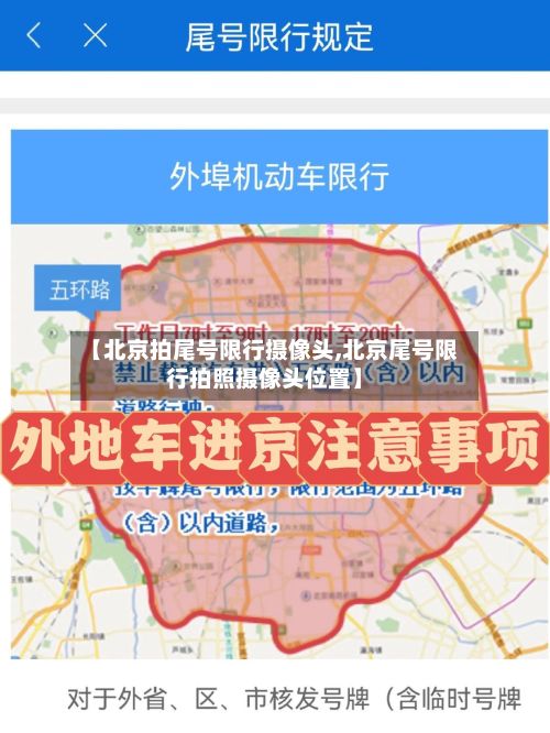 【北京拍尾号限行摄像头,北京尾号限行拍照摄像头位置】-第1张图片
