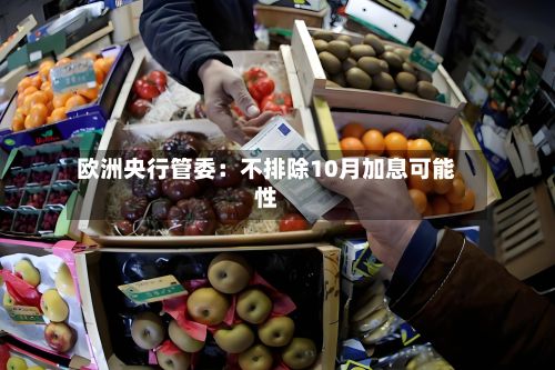 欧洲央行管委:不排除10月加息可能性-第2张图片