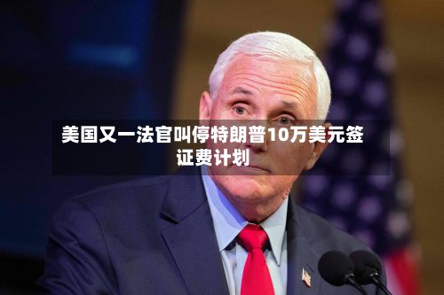 美国又一法官叫停特朗普10万美元签证费计划