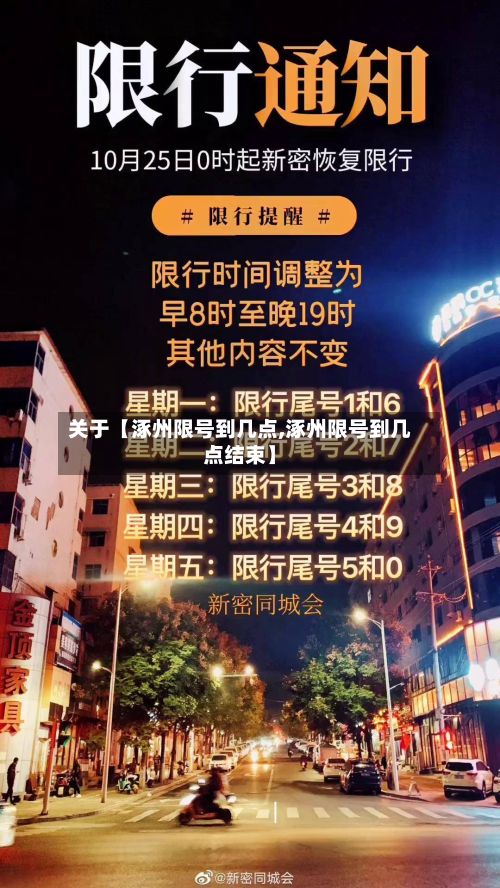关于【涿州限号到几点,涿州限号到几点结束】