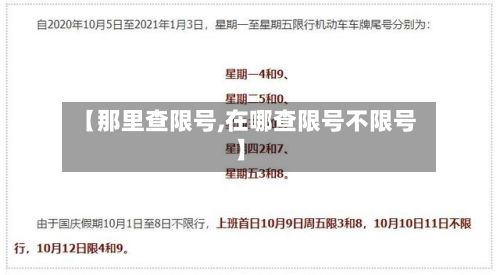 【那里查限号,在哪查限号不限号】-第2张图片