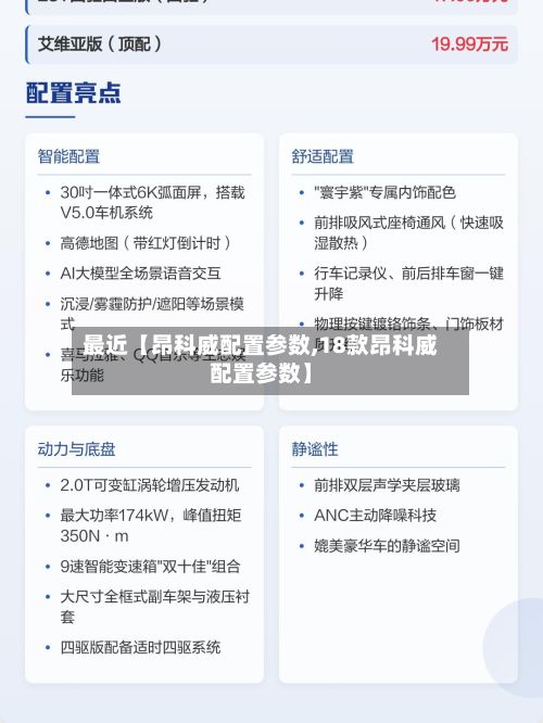 最近【昂科威配置参数,18款昂科威配置参数】-第2张图片