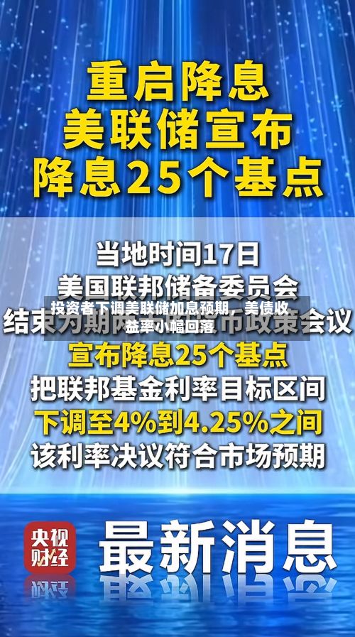 投资者下调美联储加息预期，美债收益率小幅回落-第2张图片
