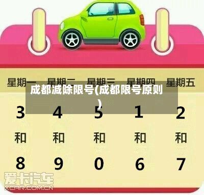 成都减除限号(成都限号原则)-第2张图片