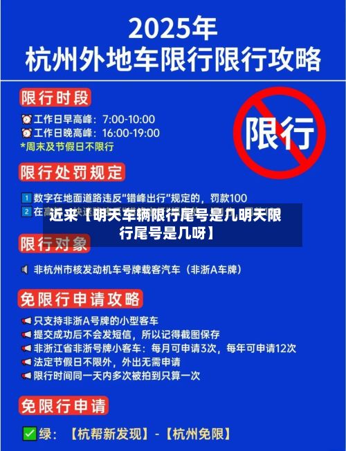 近来【明天车辆限行尾号是几明天限行尾号是几呀】