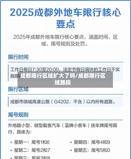 成都限行区域扩大了吗/成都限行区域路段-第3张图片