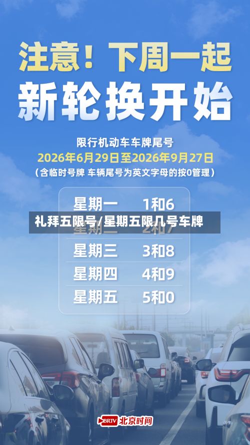 礼拜五限号/星期五限几号车牌-第2张图片