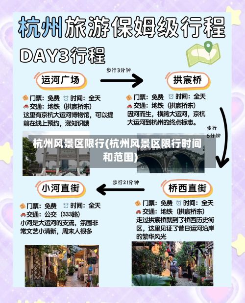 杭州风景区限行(杭州风景区限行时间和范围)
