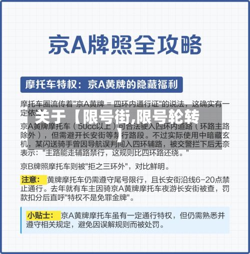 关于【限号街,限号轮转】-第1张图片