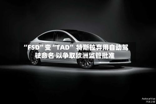 “FSD”变“TAD” 特斯拉弃用自动驾驶命名 以争取欧洲监管批准