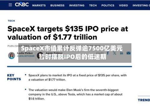 SpaceX市值累计反弹逾7500亿美元 暂时摆脱IPO后的低迷期-第2张图片
