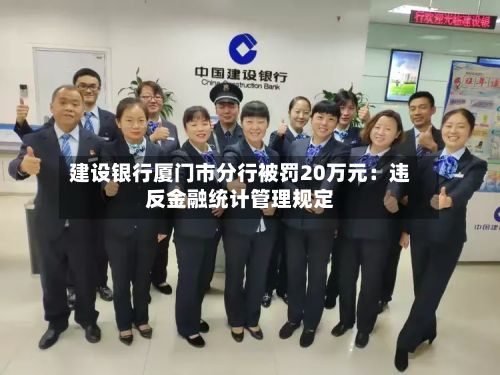 建设银行厦门市分行被罚20万元：违反金融统计管理规定