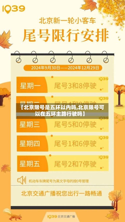 【北京限号是五环以内吗,北京限号可以在五环主路行驶吗】