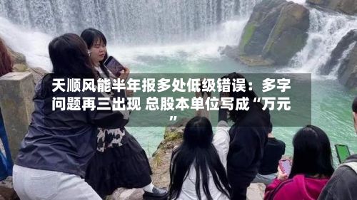 天顺风能半年报多处低级错误：多字问题再三出现 总股本单位写成“万元”-第2张图片