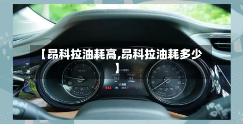 【昂科拉油耗高,昂科拉油耗多少】-第1张图片