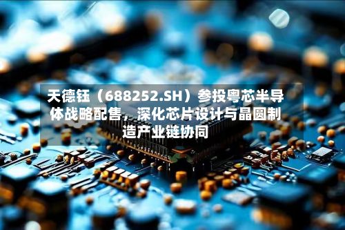 天德钰（688252.SH）参投粤芯半导体战略配售，深化芯片设计与晶圆制造产业链协同-第3张图片