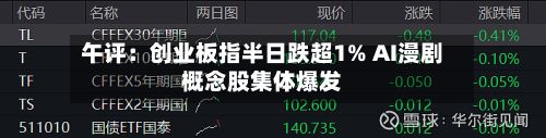 午评：创业板指半日跌超1% AI漫剧概念股集体爆发