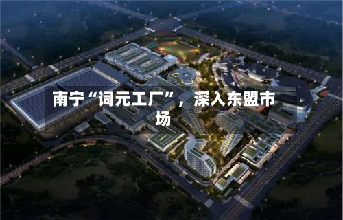 南宁“词元工厂”，深入东盟市场