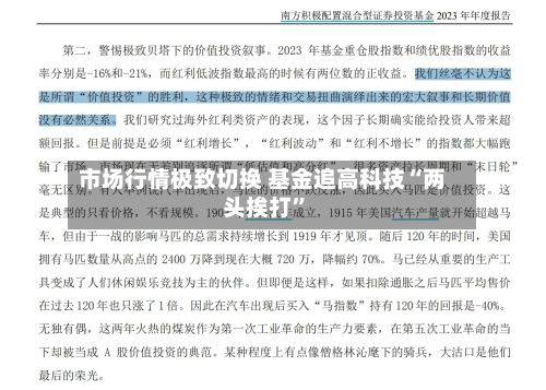 市场行情极致切换 基金追高科技“两头挨打”