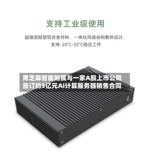 黑芝麻智能附属与一家A股上市公司签订约3亿元AI计算服务器销售合同