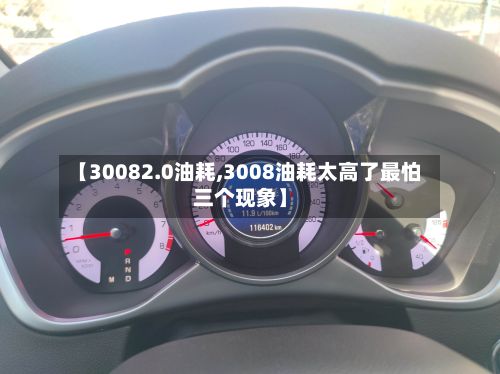 【30082.0油耗,3008油耗太高了最怕三个现象】-第2张图片