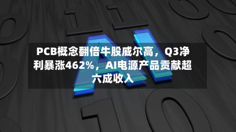 PCB概念翻倍牛股威尔高，Q3净利暴涨462%	，AI电源产品贡献超六成收入-第2张图片