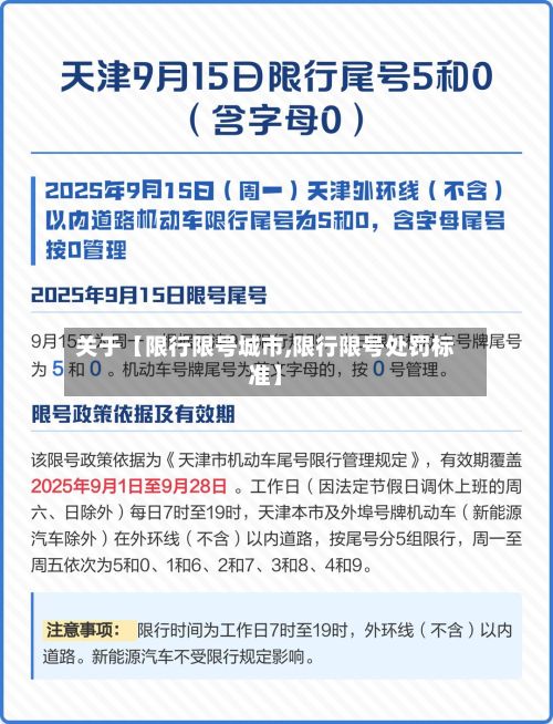 关于【限行限号城市,限行限号处罚标准】-第2张图片