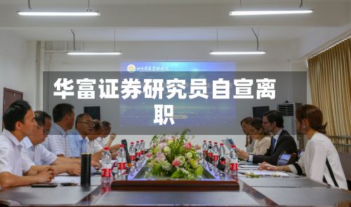 华富证券研究员自宣离职