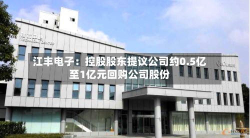 江丰电子:控股股东提议公司约0.5亿至1亿元回购公司股份-第2张图片