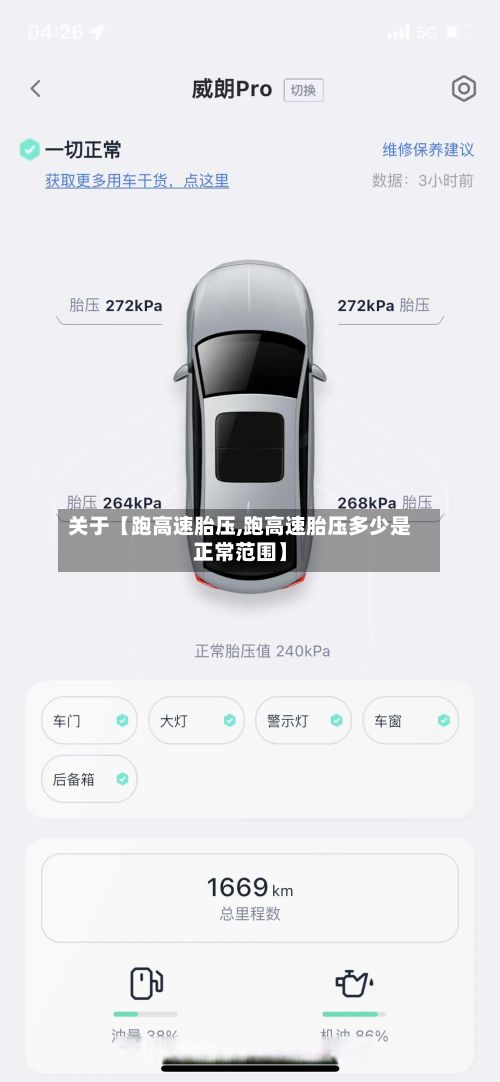 关于【跑高速胎压,跑高速胎压多少是正常范围】