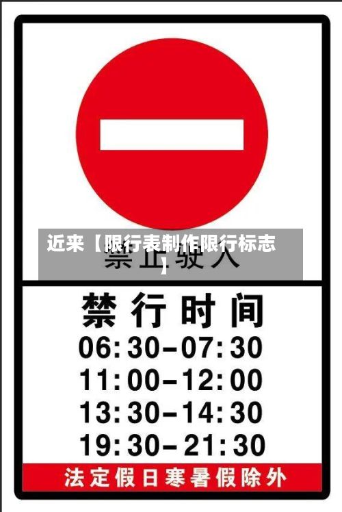 近来【限行表制作限行标志】-第2张图片