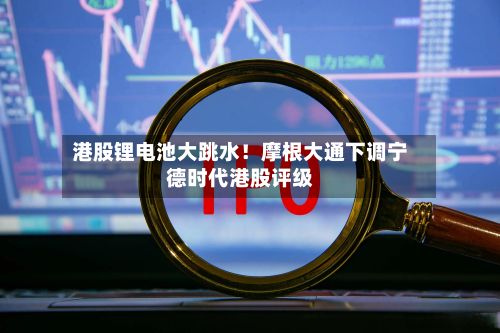 港股锂电池大跳水!摩根大通下调宁德时代港股评级-第2张图片