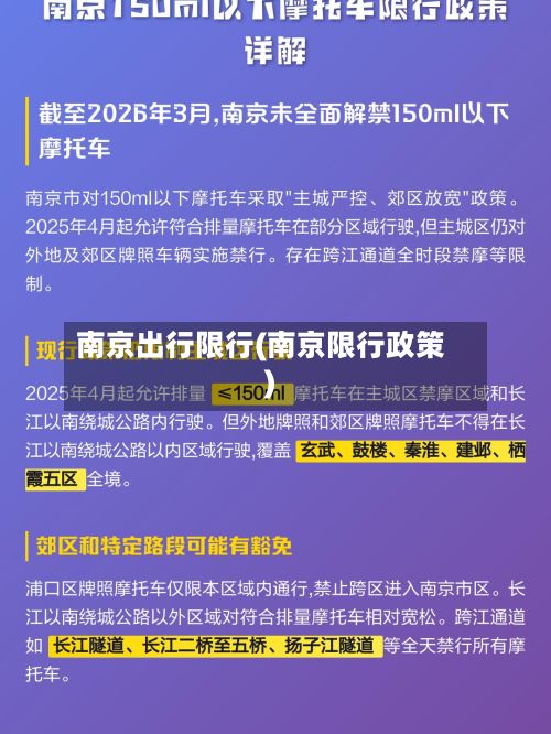 南京出行限行(南京限行政策)-第2张图片