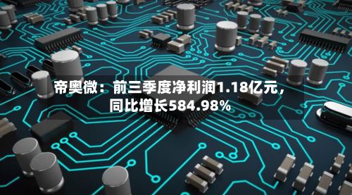 帝奥微：前三季度净利润1.18亿元	，同比增长584.98%-第2张图片