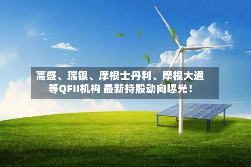 高盛、瑞银	、摩根士丹利、摩根大通等QFII机构 最新持股动向曝光！-第3张图片